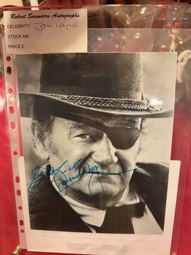 John wayne signed - john,