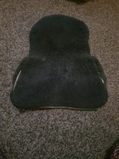 Genuine 100% Merino Wool Seat Saver Black Fit 17/18 Saddles Improves Comfort