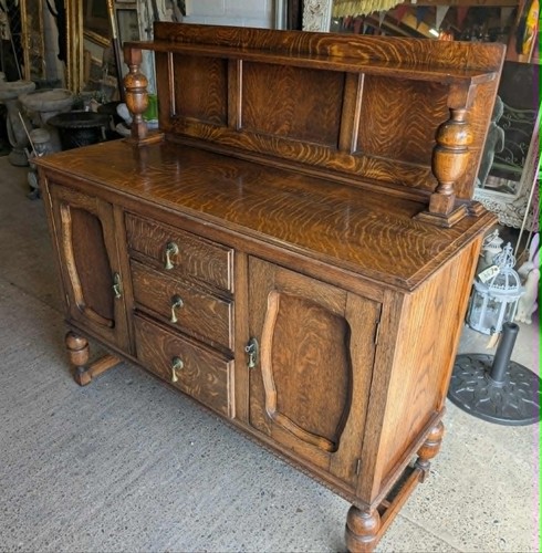 Vintage oak dresser - oak, /