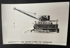 Sunderland Doxford & Sons 0-4-0 Crane Loco Catalogue Image Postcard Size Photo