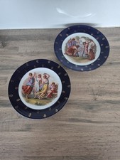 Vintage Porcelain Plate Cobalt