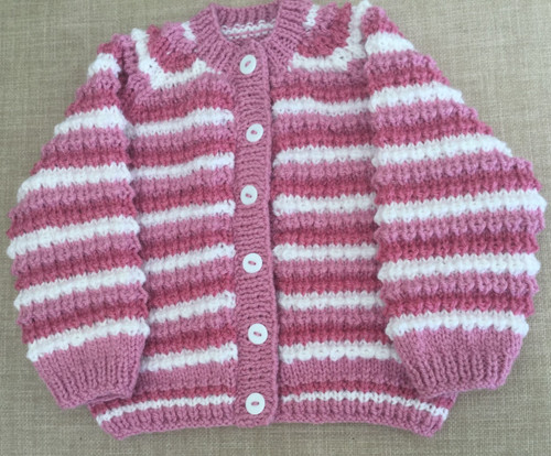 Hand knitted baby cardigans - knitted,