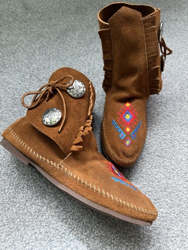 Minnetonka two button brown - two-button,