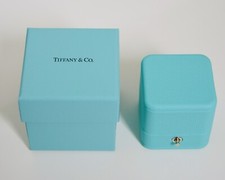 Tiffany & Co Blue Ring Box with Outer Box – Gift Packaging Case Only