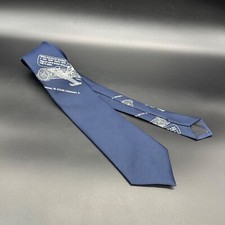 Vintage Tie Navy Blue Logging