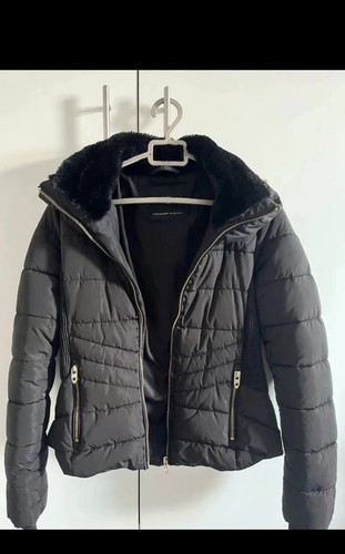 Zara black puffer quilted - black,