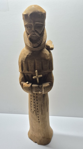 Hand carved wooden statue - hand-carved,