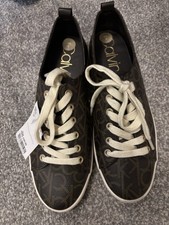 Calvin Klein Women's Faux Leather Trainers