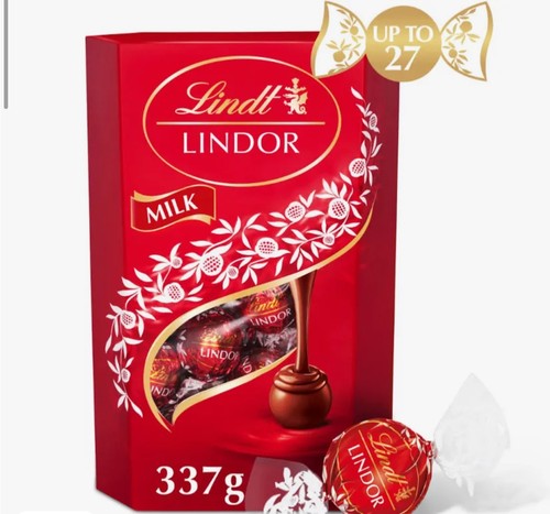 Lindt 337g lindor milk - lindt,