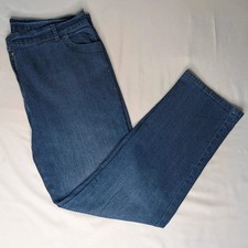 M&S Mid‑Blue Straight Leg