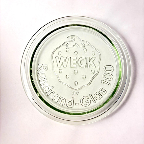 Weck replacement glass jar lid - weck,