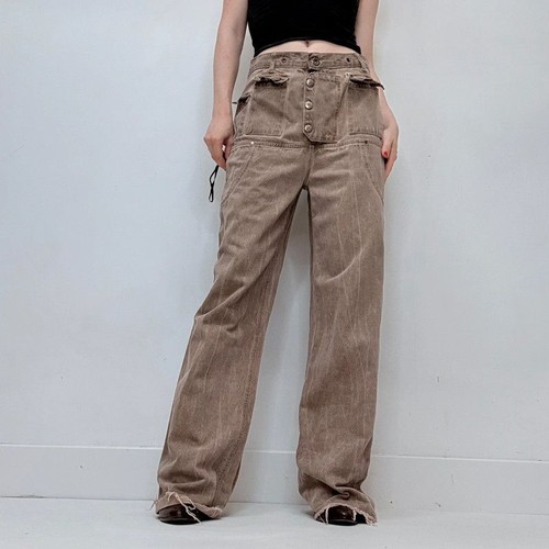 Drop waist brown - brown, utility