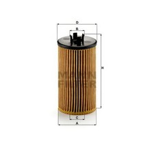 MANN HU612/2X Oil Filter Fits