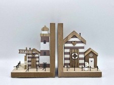 Beach Hut Book Ends