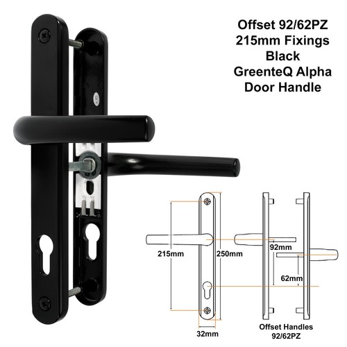 Alpha upvc door handle - alpha,