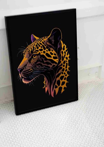 Jaguar cat eyes stare - eyes, poster