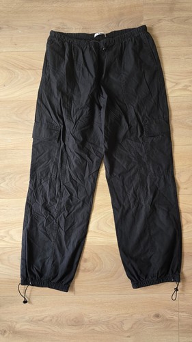 Woman black cargo trousers - black,