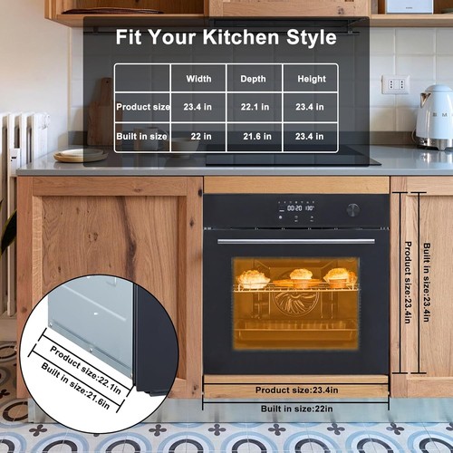 Single wall oven built in - 24", built-in