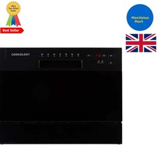 Ultra Quiet 6 Place Mini Dishwasher - 7 Wash Cycles Perfect for Small Families