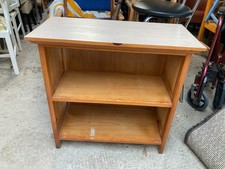 Vintage Retro Brown Wooden Shelving Unit Bookcase 74 x 36 cm x 74 cm high