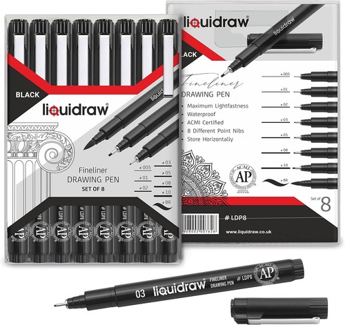 Liquidraw drawing pens set - liquidraw,
