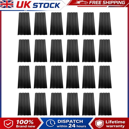 24pc black corrugated steel - black,