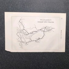 Original 1902 Map of the Railways The Property Of The Cheshire Lines Committee 