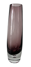 Glass Purple Bud Vase 20cm