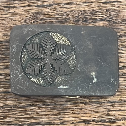 Vintage belt buckle - buckle, snowflake
