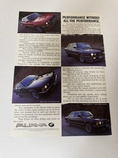 Original Alpina E23 E24 E28 E30 C2 B10 3 5 6 7  Series Magazine Advert Retro