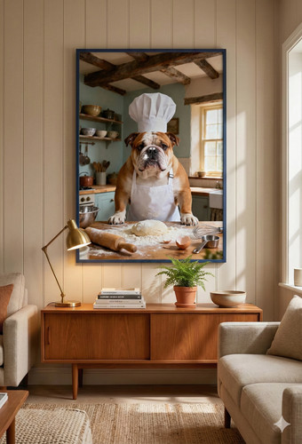 English bulldog wall art - english,