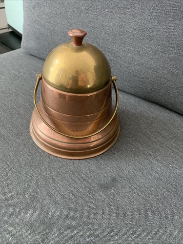 Vintage brass copper storage - vintage,