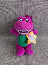 Fisher-Price Barney’s World Toddler Toy 6.5-Inch Barney Plush Dinosaur Character
