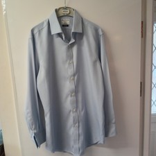 T M Lewin 'John Francomb' blue fitted shirt 16in - hardly used!