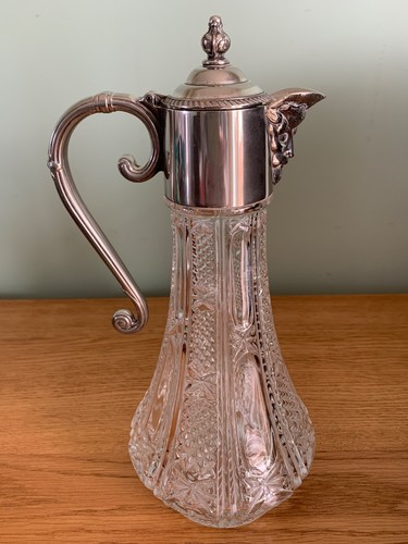 Vintage glass claret - vintage, jug