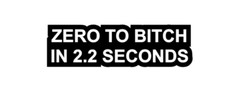 ZERO TO BITCH sticker/decal