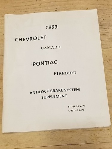 1993 chevrolet camaro pontiac - chevrolet,