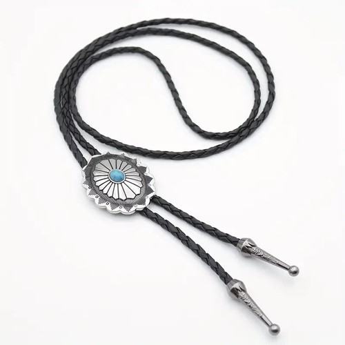 Black bolo tie polished - bolo,