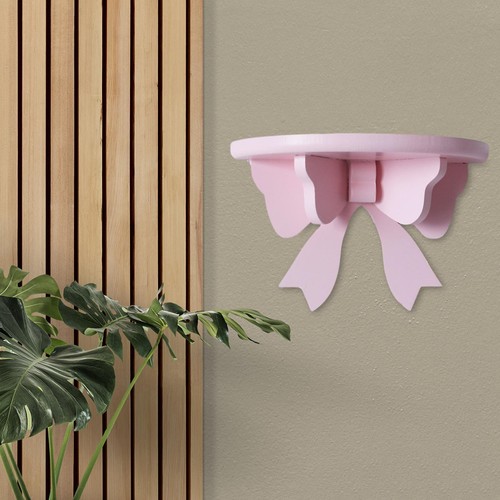 Wood wall shelves bow shaped - wood,