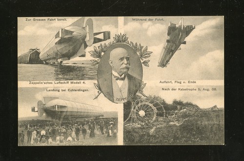 Zeppelin pü postcard - pÜ,
