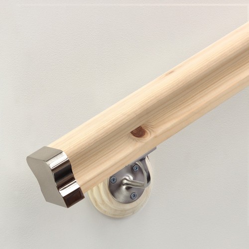 Pine wall mounted handrail - wall,