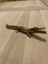 Vintage Brass Crocodile Nut