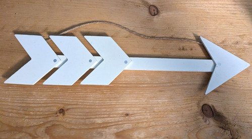 Rustic wooden arrow - wooden, wall