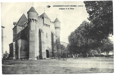 Saint michel church and place - and,