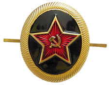 Soviet Russian Navy Infantry Marines Army Beret Cap Hat Metal Badge 4x4.5cm