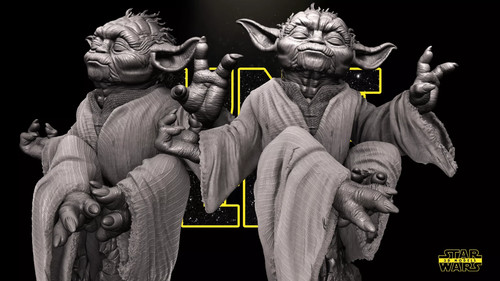 Yoda bust statue figure - bust,