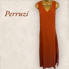 Peruzzi Rust Linen Sleeveless