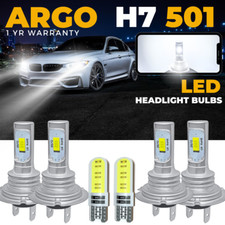 H7 Led 499 Super White Xenon 6000k Upgrade Hid Car 477 Headlight Bulbs 4x 12v