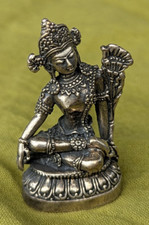 Very Fine Miniature Green Tara
