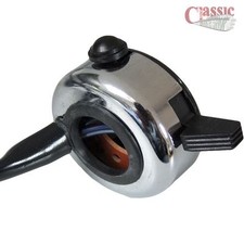 WIPAC S3857 CHROME DUCON DIP / HORN SWITCH IDEAL FOR 7/8" HANDLE BARS